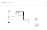Floor Plan of Astoria Apartment Renovation by Fareez Giga Design