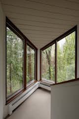 Triangular forms can be found throughout the house, both inside and out.