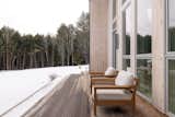 In addition to room for seating, the terrace comes with an outdoor shower.