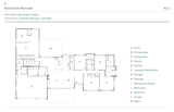 Floor Plan of Rockbrook Remodel by Workaday Design