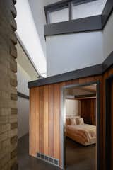Abandoning right angles, the home is built on a hexagonal grid.