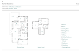 Floor Plan of Norhill Residence by Inflection Architecture  Photo 10 of 10 in Budget Breakdown: A Butter-Yellow, Swooped-Roof Houston Home Gets a Secret Addition for $507K