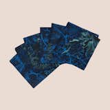 Amami Set of 6 Linen Napkins with Seaweed Decoration by Vito Nesta