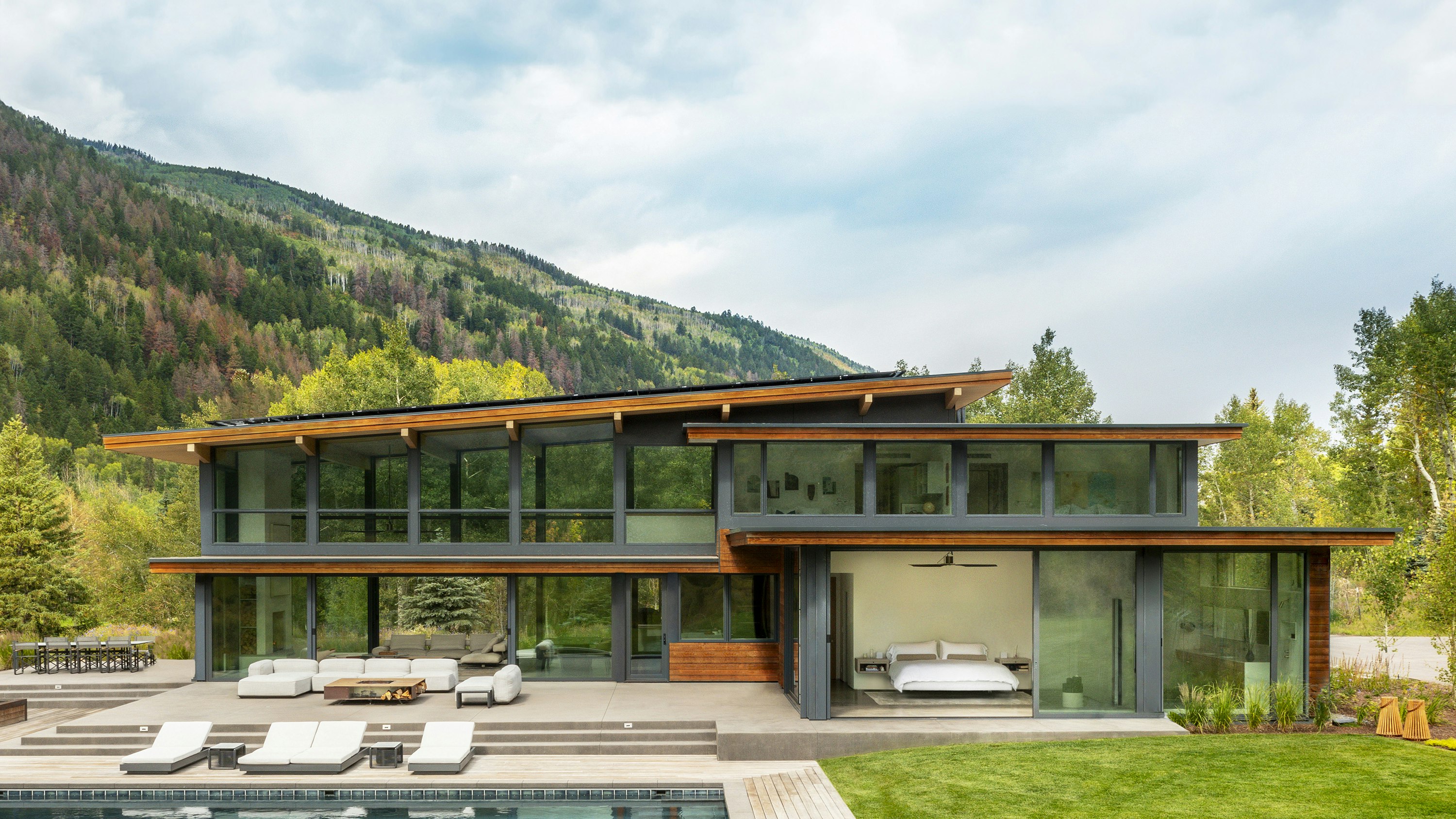 Beautiful modern home exterior