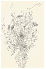 This early-1990s drawing of a bouquet from Anni Albers represents Asawa’s continued exploration of flowers and the natural world.&nbsp;