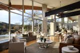 Arthur Dyson included features such as double-paned windows, overhangs, and passive cooling in an effort to make the home sustainable.