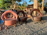 Much of the finishes and furniture on the property are made from reclaimed materials.