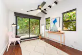 Many of the rooms offer private outdoor access.