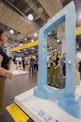 The mirror from Studio Bucky’s Portals collection looks like a door and comes with a chunky, bespoke handle. And yes, there is a key for that lock.