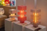 These stackable table lamps from RIzdesign are 3D printed, which took me by surprise!