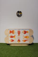 Here’s a credenza shaped like a cloud and a clock made from, yes, stainless steel.