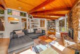 All the rooms flow into one another in this open-concept floor plan.