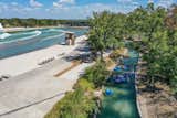 A lazy river charts a course around the surf pool at Waco Surf in Texas.