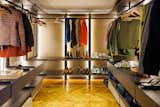 The dressing room was custom-built by the Italian firm Guzzini &amp; Fontana.