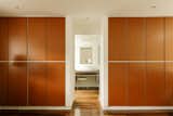 The built-in storage is original to the home.