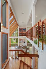 The home's living areas are spread across a series of half-levels.