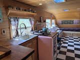 Four skylights run the length of the 35' home.
