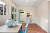 With its own kitchen, the guesthouse is fully outfitted for visitors.