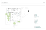Floor plan of Pu‘Uki Residence by Atelier Jørgensen