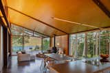 Living and dining room of the Orcas Island home by Gordon Walker