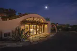 Passive solar design helps the house to reduce it's energy footprint.