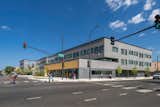 The exterior of the Pete City Community, passive house multifamilly buildings in a series of empty parties in city owners.