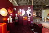 The booth for gallery Tuleste Factory was drenched in a deep, rich, burgundy and featured some of the nicest lamps I saw.