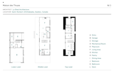 Floor plan of Maison des Thuyas by La Shed Architecture
