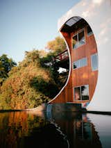 The extended walls of the outer cube help mitigate the heat of the California sun. The deep cutouts, says Haeg, were also a way of blurring the line between indoors and outdoors—“not in the conventional, midcentury L.A. way of walls of sliding glass,” he says, “but instead making layers of containment. Where does the house end exactly?”