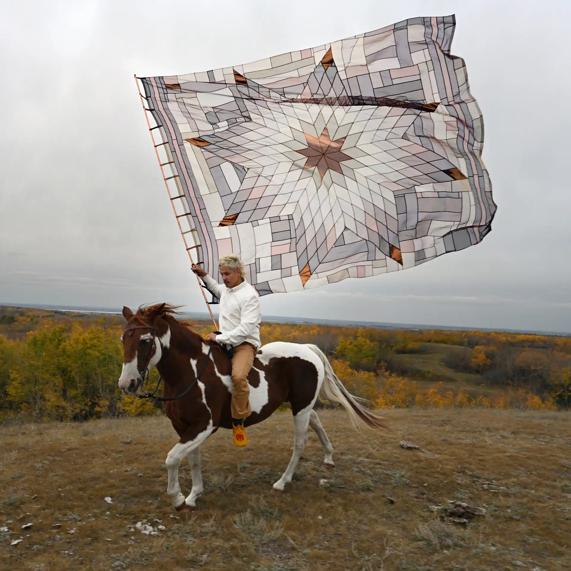 Bison Quilt by Wally Dion