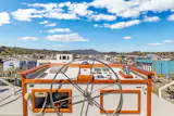 "Living in Mirene is like occupying an exquisitely crafted musical instrument," says Stewart.&nbsp; "Driving her, the flybridge feels like the top of the world."