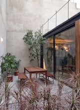 The back patio is one of several outdoor spaces figured into Elena’s new home.