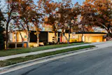 Arguably, the home's most distinctive feature is a rounded, "tulip-shaped