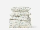 Coyuchi Viola Organic Print Duvet Set