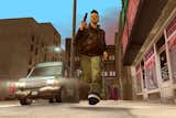 A scene from Grand Theft Auto III, one of the most popular video games of all time.