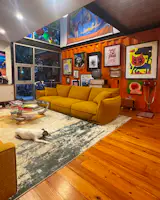 The 1,600-square-foot home was made using nine shipping containers.