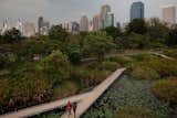 Turenscape’s Benjakitti Forest Park is a vibrant green space within the dense cityscape of Bangkok.