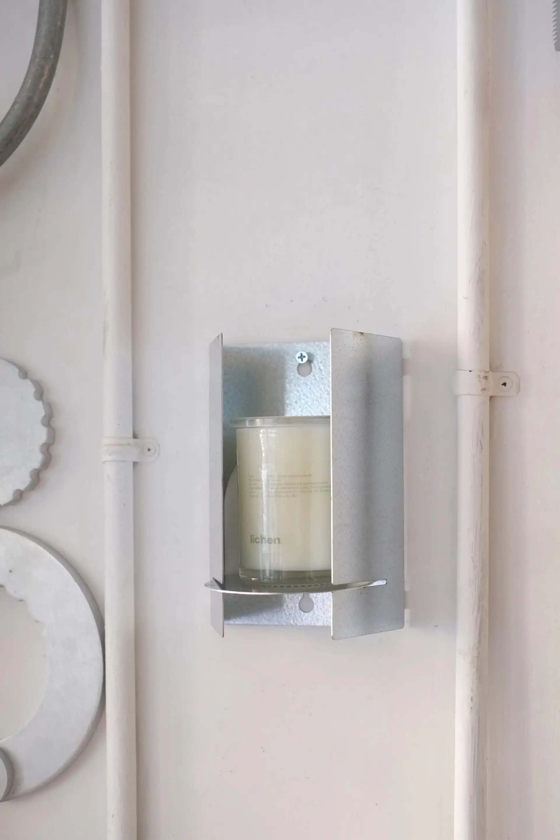 Lichen NYC Galvanized Wall Candle Holder