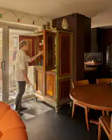 The armoire was made by Eddie.