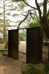 Remnants of an old gate maintain a tie to the property’s past.