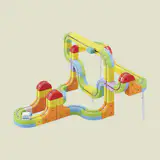 Rail Cube Magnetic Monorail Deluxe Set