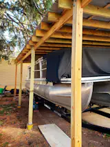 Our completed carport  Photo 3 of 3 in We Planned a DIY Backyard Renovation. Here’s What Really Happened