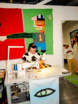 The artist will be present at various times over the course of FOG weekend, working on his sewing machine on soft and wearable sculptures, encouraging visitors to come back again and again.