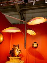 Playing with ideas of nature and abstraction, together the pieces reminded us of being in a funhouse version of a greenhouse.