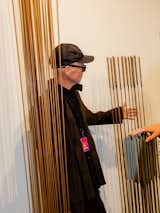 Taking the shape of tall metal poles evoking reed grass, the poles in Harry Bertoia’s reed sculptures can be touched and pushed to bend and clang together, much like a wind chime. Personally, as an avid museumgoer, where the look-but-don’t-touch laws of art decorum rule, I’m always a sucker for something interactive.