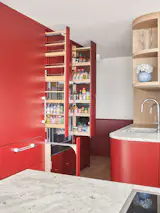 A fully integrated kitchen suite of appliances from Gaggenau was one of the project’s biggest costs at $56,300.