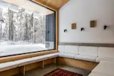 A sound system from Bang &amp; Olufsen fills the open-plan interior with music.