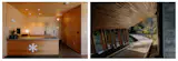 <span style="font-family: Theinhardt, -apple-system, BlinkMacSystemFont, "Segoe UI", Roboto, Oxygen-Sans, Ubuntu, Cantarell, "Helvetica Neue", sans-serif;">The Guesthouse, where visitors check in, was intended, the designers and architects explained in a recent video on the design of the site, to create a sense of calm. The countertop of the desk is a cast concrete, while the base is reclaimed cedar. Its roof is a salt box roof top, to mirror a common style choice for homes in the Pacific Northwest. Next to the Guesthouse is a boardwalk path that leads to the rest of the camp site, designed like a tunnel that would “foreshadow the tree tunnel.”</span>