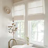Motorized Roman Shade Cordless