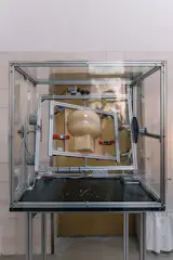 Using a gyroscopic mold, the designers are able to craft hollow forms from natural waxes that can be melted down and reshaped later on.